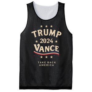 Retro Trump Vance Red Mesh Reversible Basketball Jersey Tank