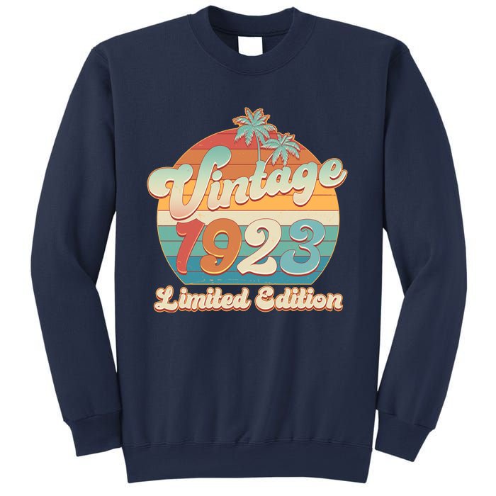 Retro Tropical Vintage 1923 Limited Edition 100th Birthday Sweatshirt