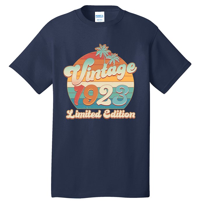 Retro Tropical Vintage 1923 Limited Edition 100th Birthday Tall T-Shirt