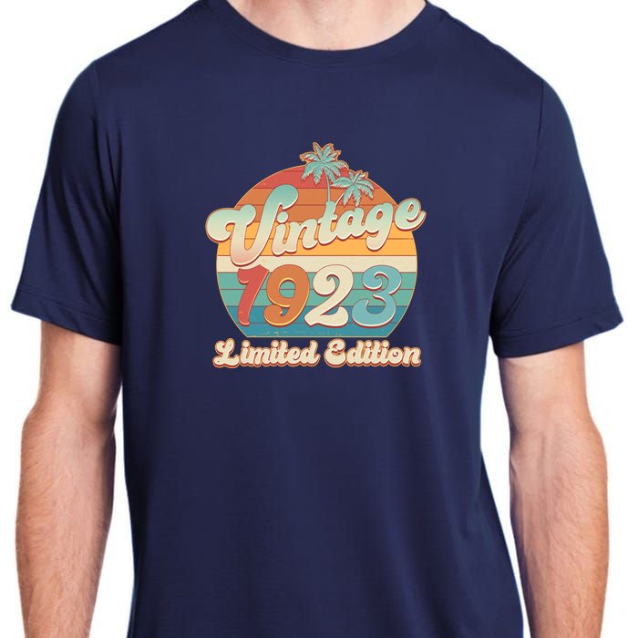 Retro Tropical Vintage 1923 Limited Edition 100th Birthday Adult ChromaSoft Performance T-Shirt