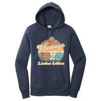 Retro Tropical Vintage 1923 Limited Edition 100th Birthday Women's Pullover Hoodie