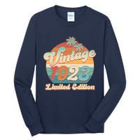 Retro Tropical Vintage 1923 Limited Edition 100th Birthday Tall Long Sleeve T-Shirt