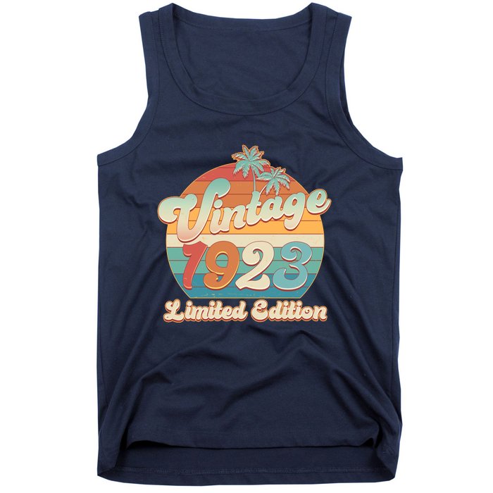 Retro Tropical Vintage 1923 Limited Edition 100th Birthday Tank Top