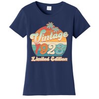 Retro Tropical Vintage 1923 Limited Edition 100th Birthday Women's T-Shirt