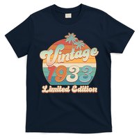 Retro Tropical Vintage 1933 Limited Edition 90th Birthday T-Shirt