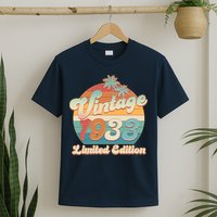 Retro Tropical Vintage 1933 Limited Edition 90th Birthday T-Shirt