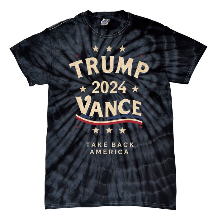 Retro Trump Vance Red Tie-Dye T-Shirt