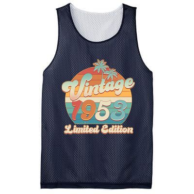 Retro Tropical Vintage 1953 Limited Edition 70th Birthday Mesh Reversible Basketball Jersey Tank