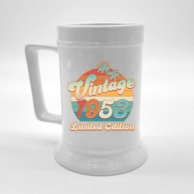 Retro Tropical Vintage 1953 Limited Edition 70th Birthday Beer Stein