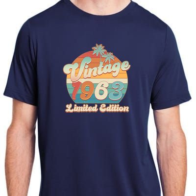 Retro Tropical Vintage 1963 Limited Edition 60th Birthday Adult ChromaSoft Performance T-Shirt