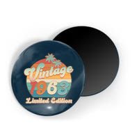 Retro Tropical Vintage 1963 Limited Edition 60th Birthday Magnet