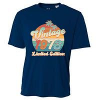 Retro Tropical Vintage 1973 Limited Edition 50th Birthday Cooling Performance Crew T-Shirt