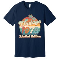 Retro Tropical Vintage 1973 Limited Edition 50th Birthday Premium T-Shirt