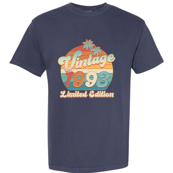 Retro Tropical Vintage 1993 Limited Edition 30th Birthday Garment-Dyed Heavyweight T-Shirt