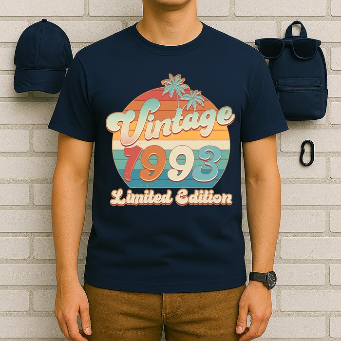 Retro Tropical Vintage 1993 Limited Edition 30th Birthday T-Shirt