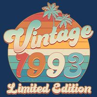 Retro Tropical Vintage 1993 Limited Edition 30th Birthday T-Shirt