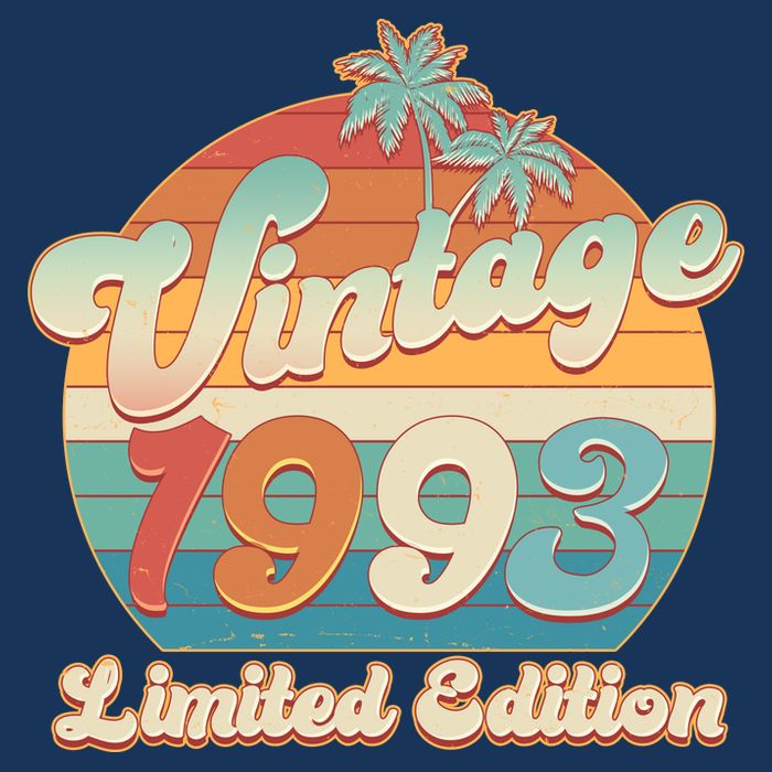 Retro Tropical Vintage 1993 Limited Edition 30th Birthday T-Shirt