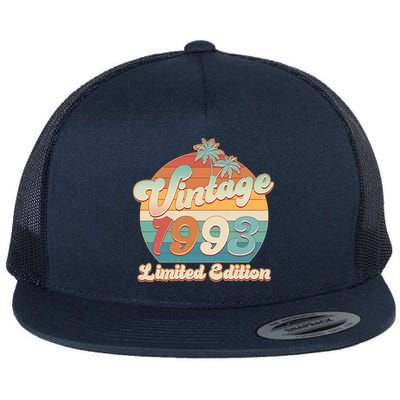 Retro Tropical Vintage 1993 Limited Edition 30th Birthday Flatbill Hat