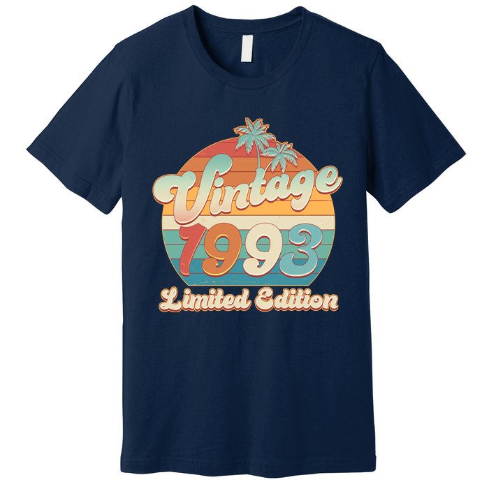 Retro Tropical Vintage 1993 Limited Edition 30th Birthday Premium T-Shirt