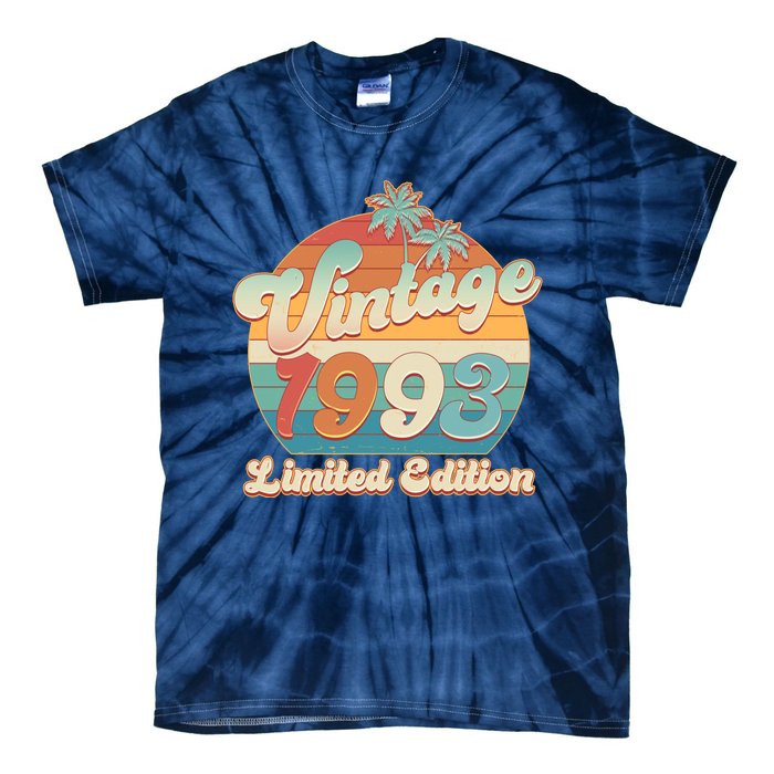 Retro Tropical Vintage 1993 Limited Edition 30th Birthday Tie-Dye T-Shirt