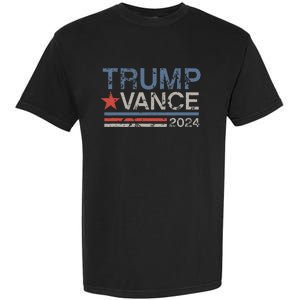 Retro Trump Vance 2024 Stripe Trump Jd Vance Garment-Dyed Heavyweight T-Shirt