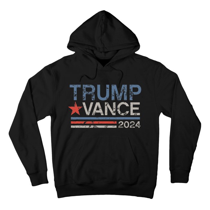 Retro Trump Vance 2024 Stripe Trump Jd Vance Hoodie