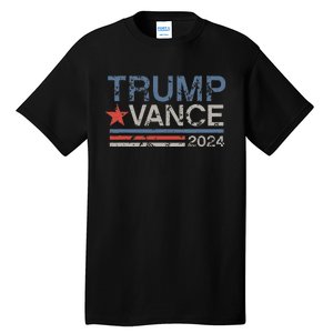 Retro Trump Vance 2024 Stripe Trump Jd Vance Tall T-Shirt