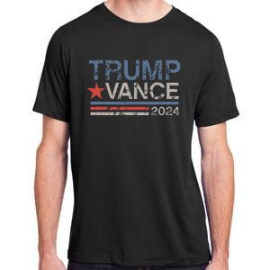 Retro Trump Vance 2024 Stripe Trump Jd Vance Adult ChromaSoft Performance T-Shirt