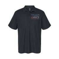 Retro Trump Vance 2024 Stripe Trump Jd Vance Softstyle Adult Sport Polo