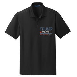 Retro Trump Vance 2024 Stripe Trump Jd Vance Dry Zone Grid Polo