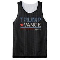 Retro Trump Vance 2024 Stripe Trump Jd Vance Mesh Reversible Basketball Jersey Tank