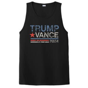 Retro Trump Vance 2024 Stripe Trump Jd Vance PosiCharge Competitor Tank