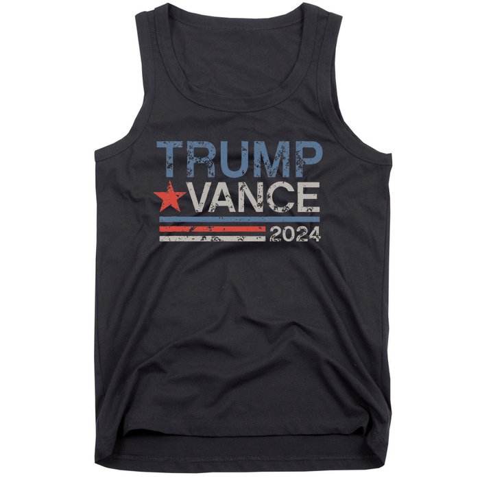 Retro Trump Vance 2024 Stripe Trump Jd Vance Tank Top