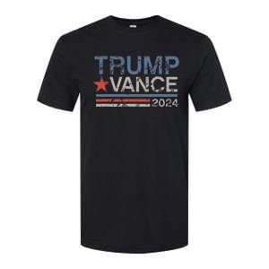 Retro Trump Vance 2024 Stripe Trump Jd Vance Softstyle CVC T-Shirt