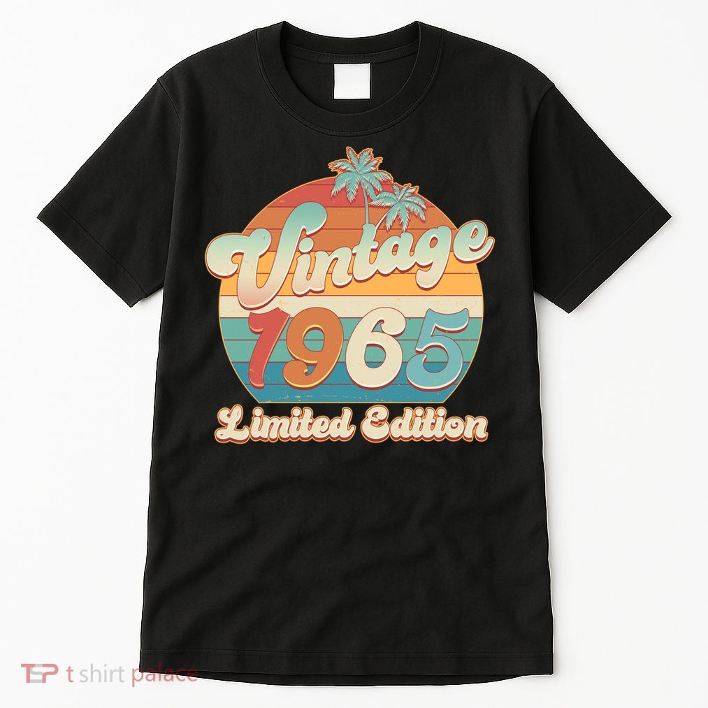Retro Tropical Vintage 1965 Limited Edition 60th Birthday Tall T-Shirt