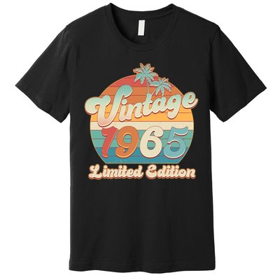 Retro Tropical Vintage 1965 Limited Edition 60th Birthday Premium T-Shirt