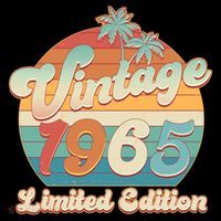 Retro Tropical Vintage 1965 Limited Edition 60th Birthday Baby Bodysuit