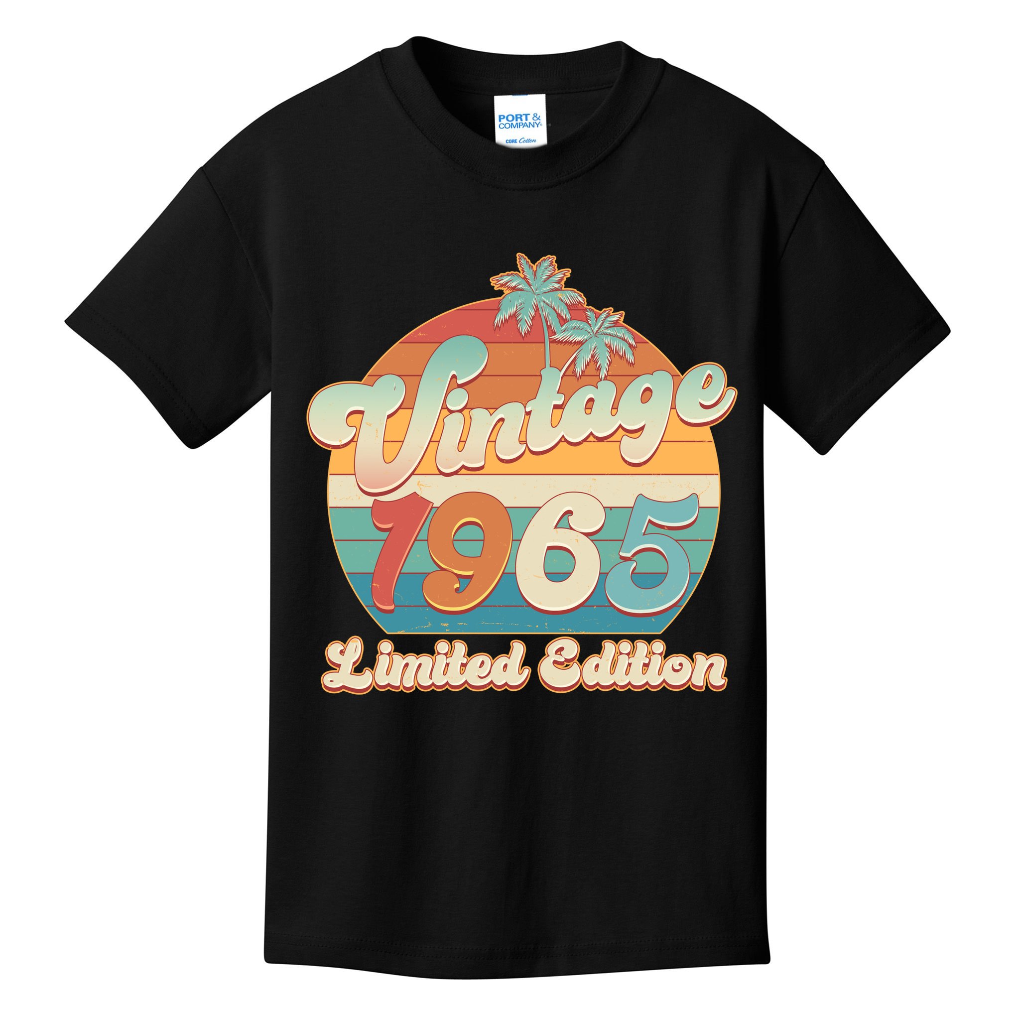 Retro Tropical Vintage 1965 Limited Edition 60th Birthday Kids T-Shirt