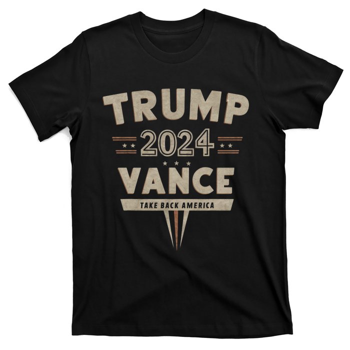 Retro Trump Vance 2024 Red T-Shirt