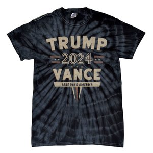 Retro Trump Vance 2024 Red Tie-Dye T-Shirt