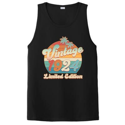 Retro Tropical Vintage 1924 Limited Edition 100th Birthday PosiCharge Competitor Tank