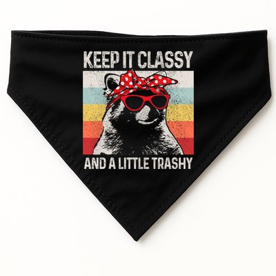 Raccoon Trashy Vintage Retro Funny USA-Made Doggie Bandana