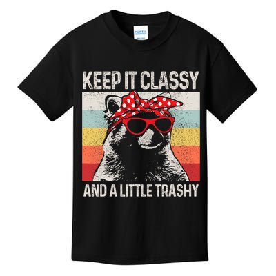Raccoon Trashy Vintage Retro Funny Kids T-Shirt