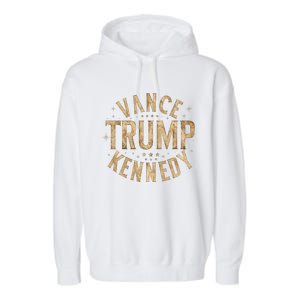 Red Trump Vance Kennedy Design 2024 Garment-Dyed Fleece Hoodie