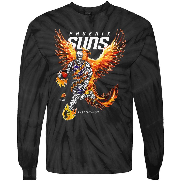 Rally The Valley Phoenix Basketball Tie-Dye Long Sleeve Shirt