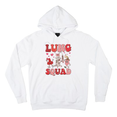 Respiratory Therapist Valentine Lung Squad Hoodie