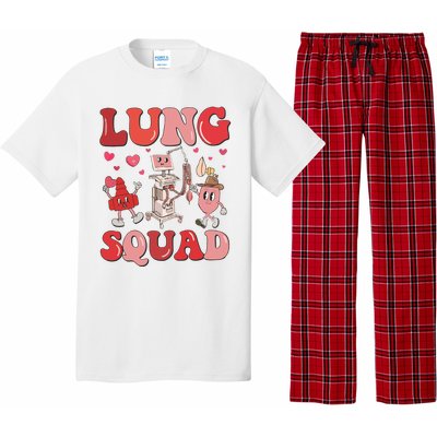 Respiratory Therapist Valentine Lung Squad Pajama Set