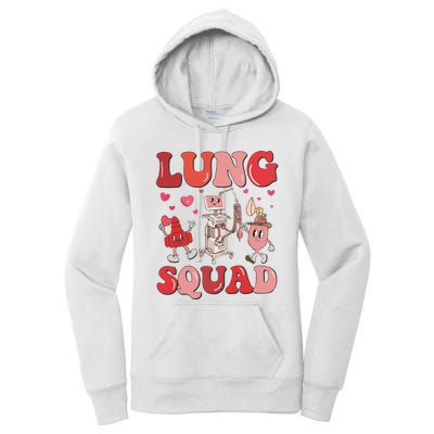 Respiratory Therapist Valentine Lung Squad Women's Pullover Hoodie