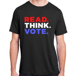 Read Think Vote 2024 Presidential Election Voting President Adult ChromaSoft Performance T-Shirt