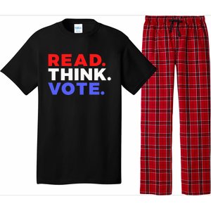 Read Think Vote 2024 Presidential Election Voting President Pajama Set